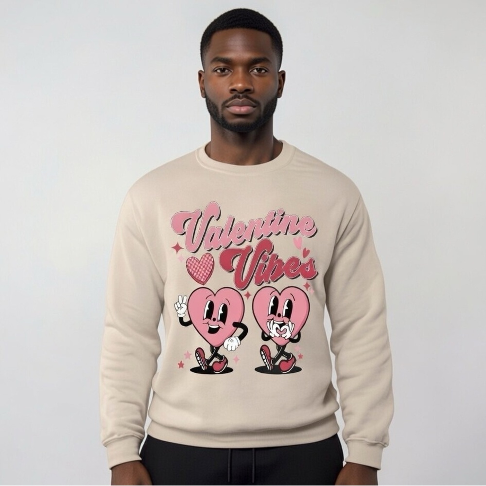 Valentine Vibes Cream Sweater